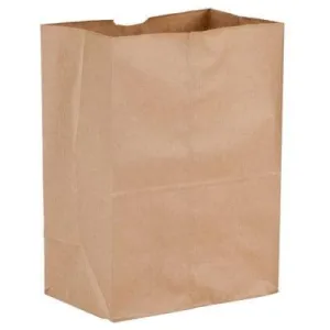 16# Brown Grocery Bags - 7 3/4" x 4 7/8" x 15 3/4" (500 bags/case)