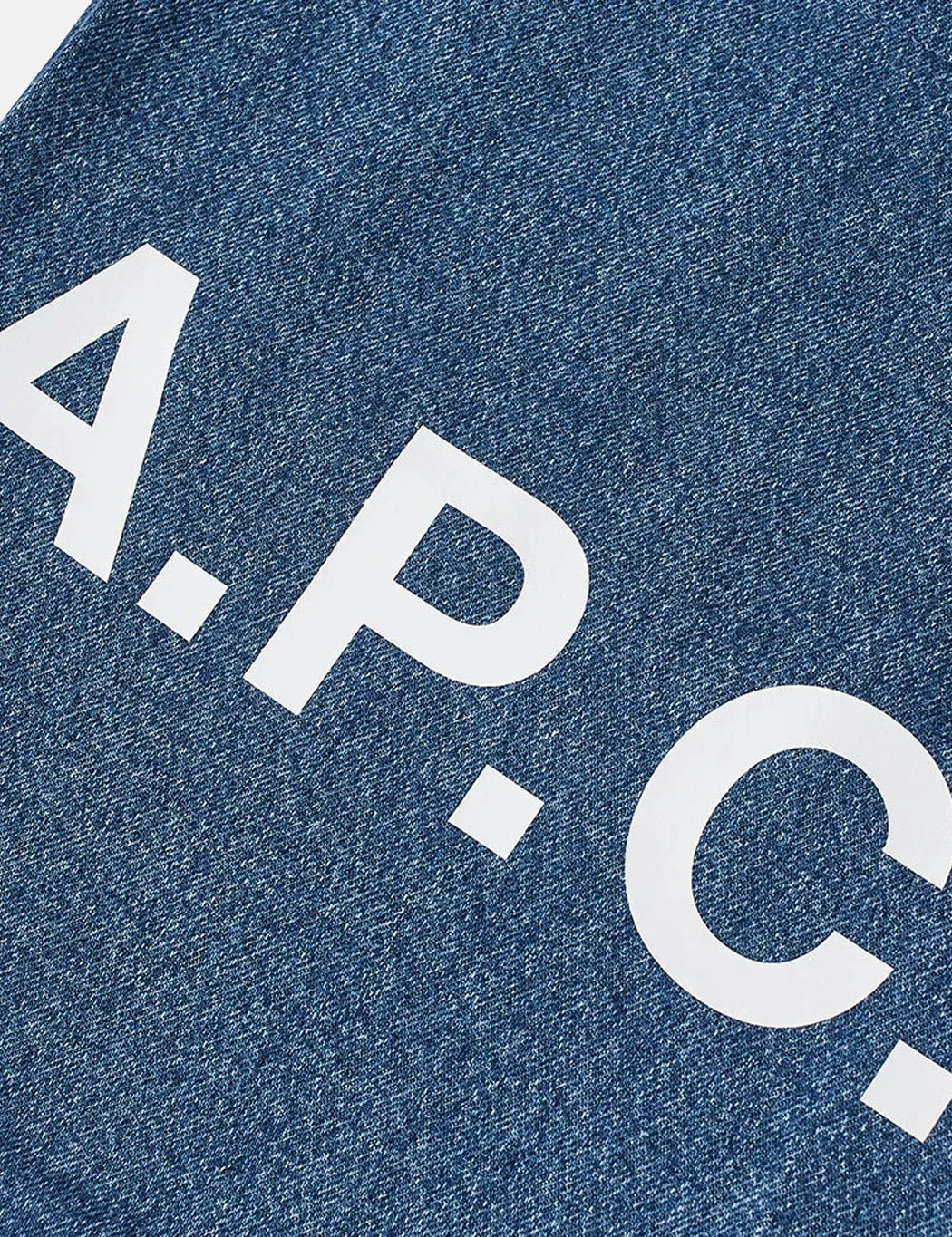 A.P.C. Lou Tote Bag - Washed Indigo Blue