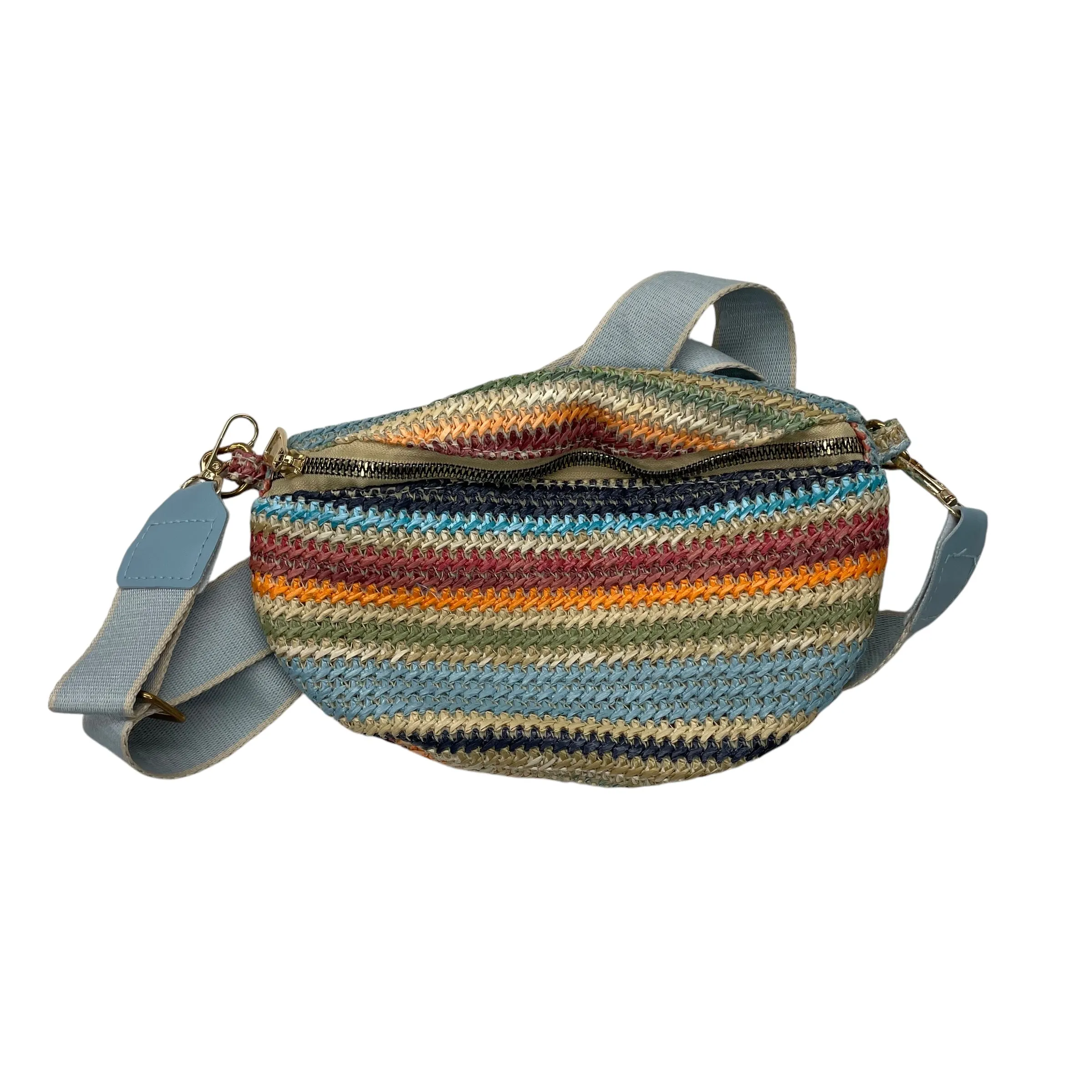 Belt Bag By Clothes Mentor In Striped Pattern, Size:Small