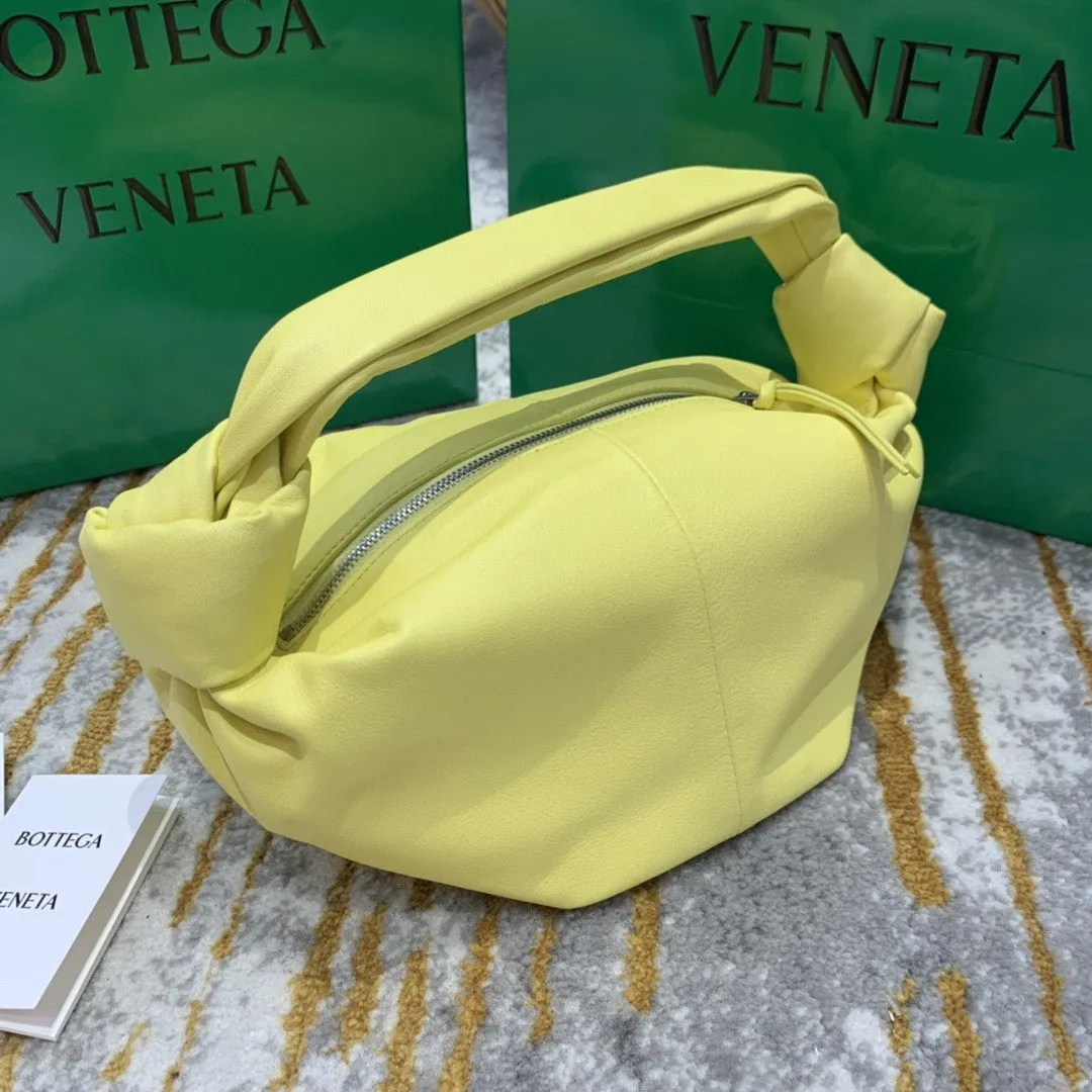 BV Double Knot Bag For Women 11.8in/30cm In Yellow