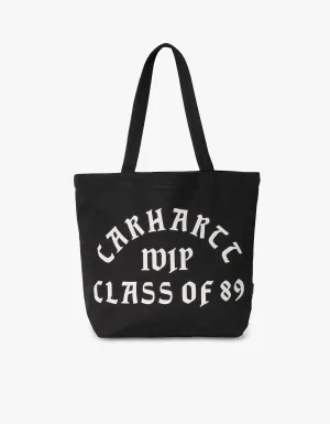 Canvas Graphic Tote - Class Of 89 Print, Black/Tonic