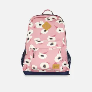 Deux Par Deux Kids Backpack - Off White Flowers