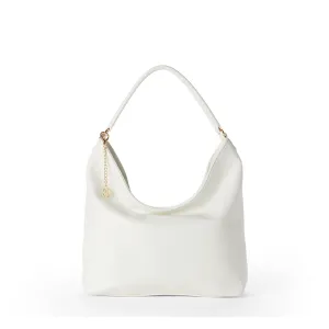 EMILY II Vegan Hobo Bag in White