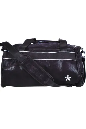 Faux Suede in Black Rebel Duffle Bag