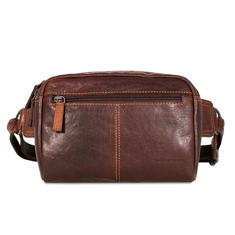 Jack Georges Voyager Large Travel Belt Bag 7109 Brown