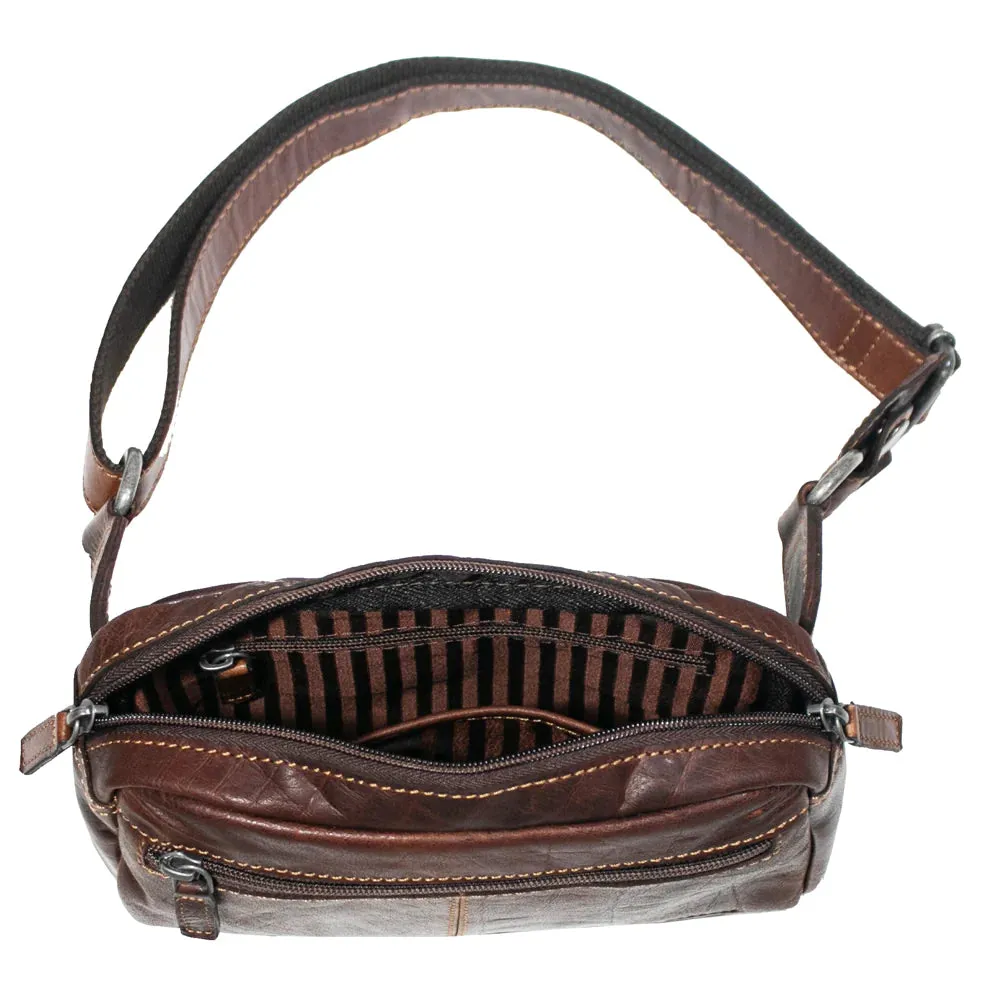 Jack Georges Voyager Large Travel Belt Bag 7109 Brown