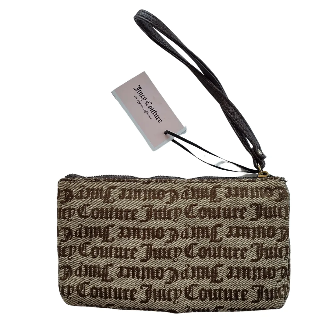 Juicy Couture Wristlet Clutch Handbag Signature Canvas