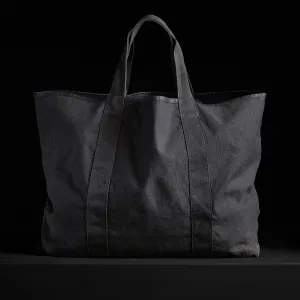 Large Canvas Tote - Black