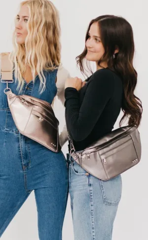 Marley Metallic Oversized Bum Bag