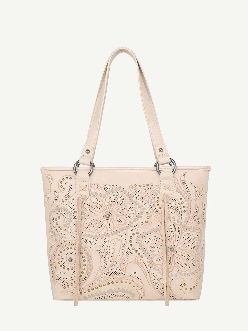 Montana West Cut-out Floral Embossed Concealed Carry Tote