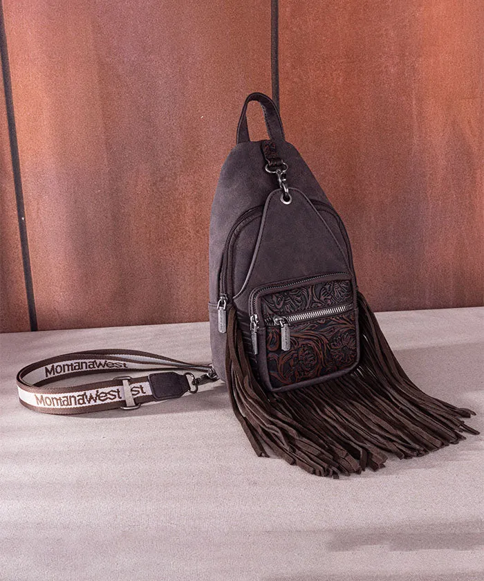 Montana West Fringe Sling Bag