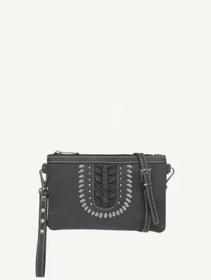 Montana West Tribal Whipstitch Western Crossbody Clutch