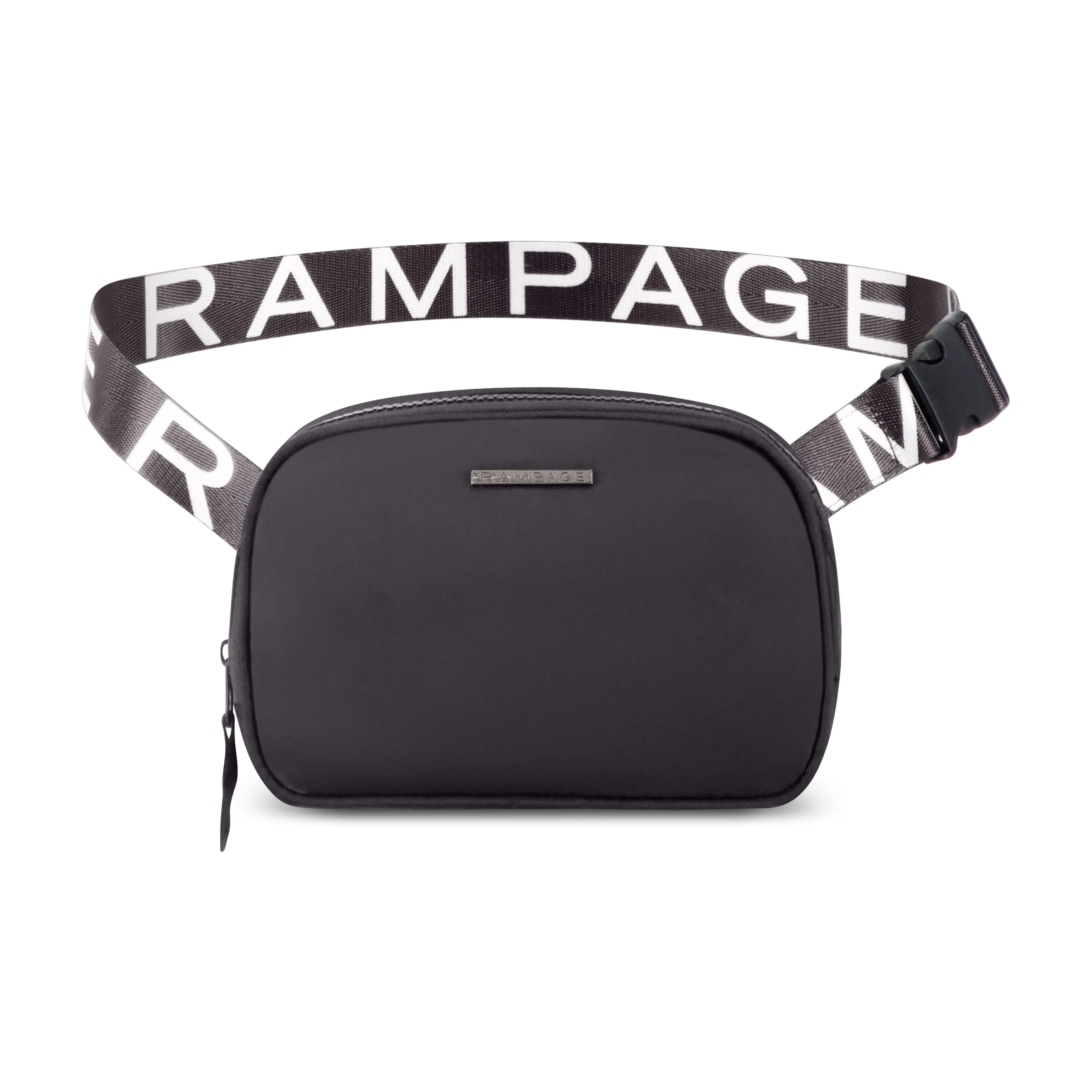 Rampage Women's Fashion Nylon Belt Bag - Travel Waist Pack, Trendy Fashionable Fanny Packs For Women , Waterproof Crossbody Belt Bags