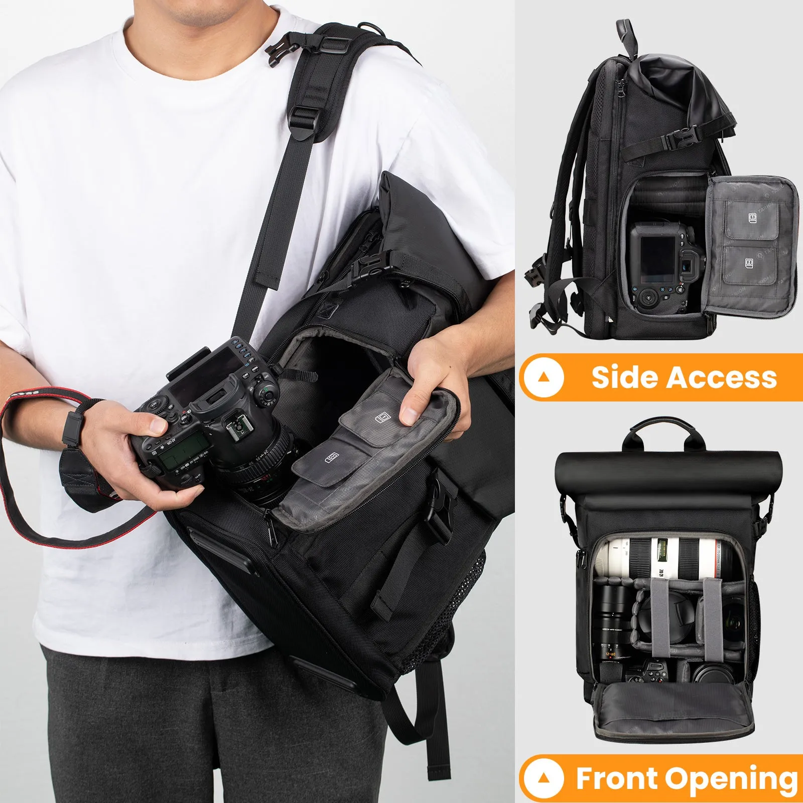 SP-01 Rolltop Camera Backpack