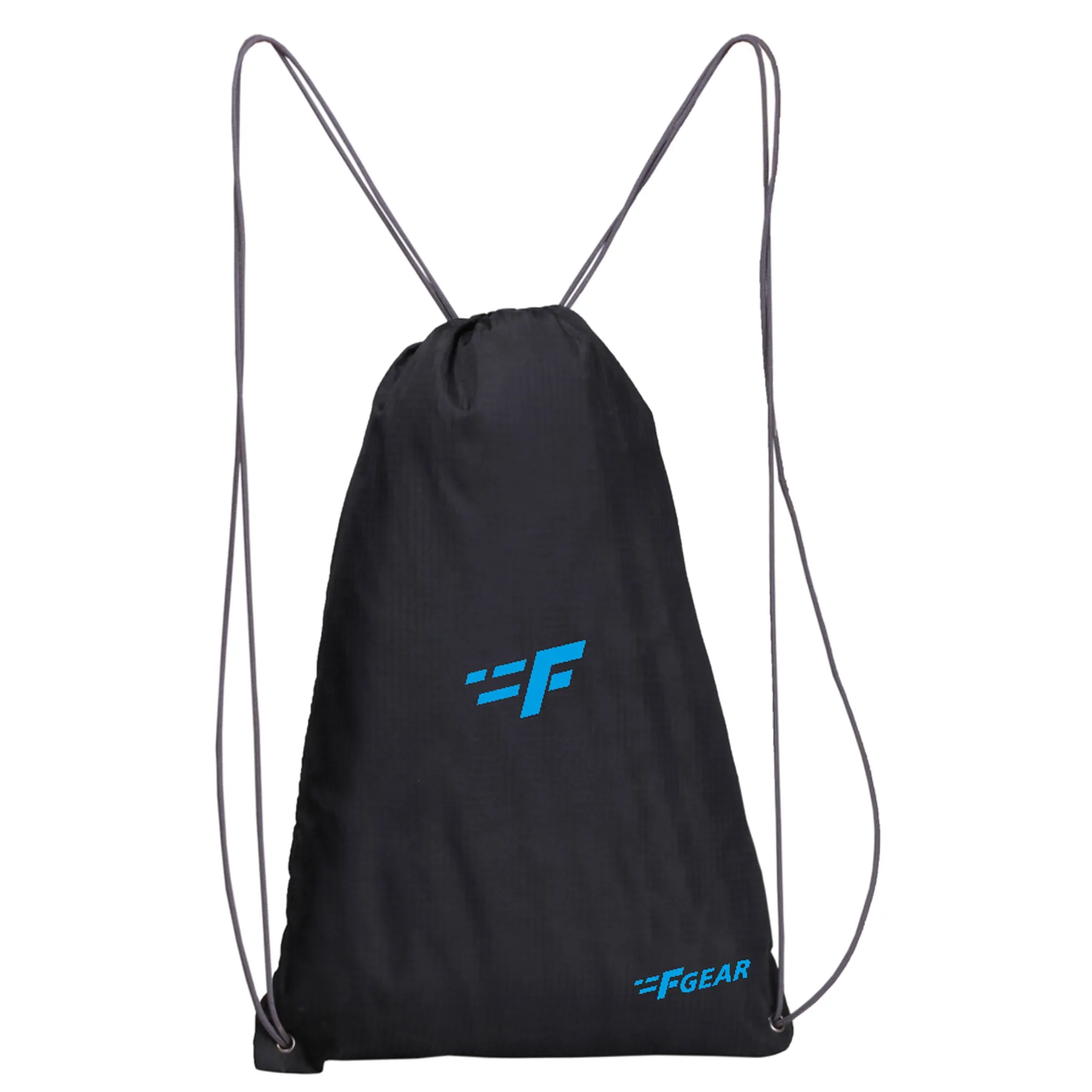 String 11L Black Drawstring Bag