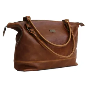 Tan Leather Goods - Daisy Leather Handbag | Pecan