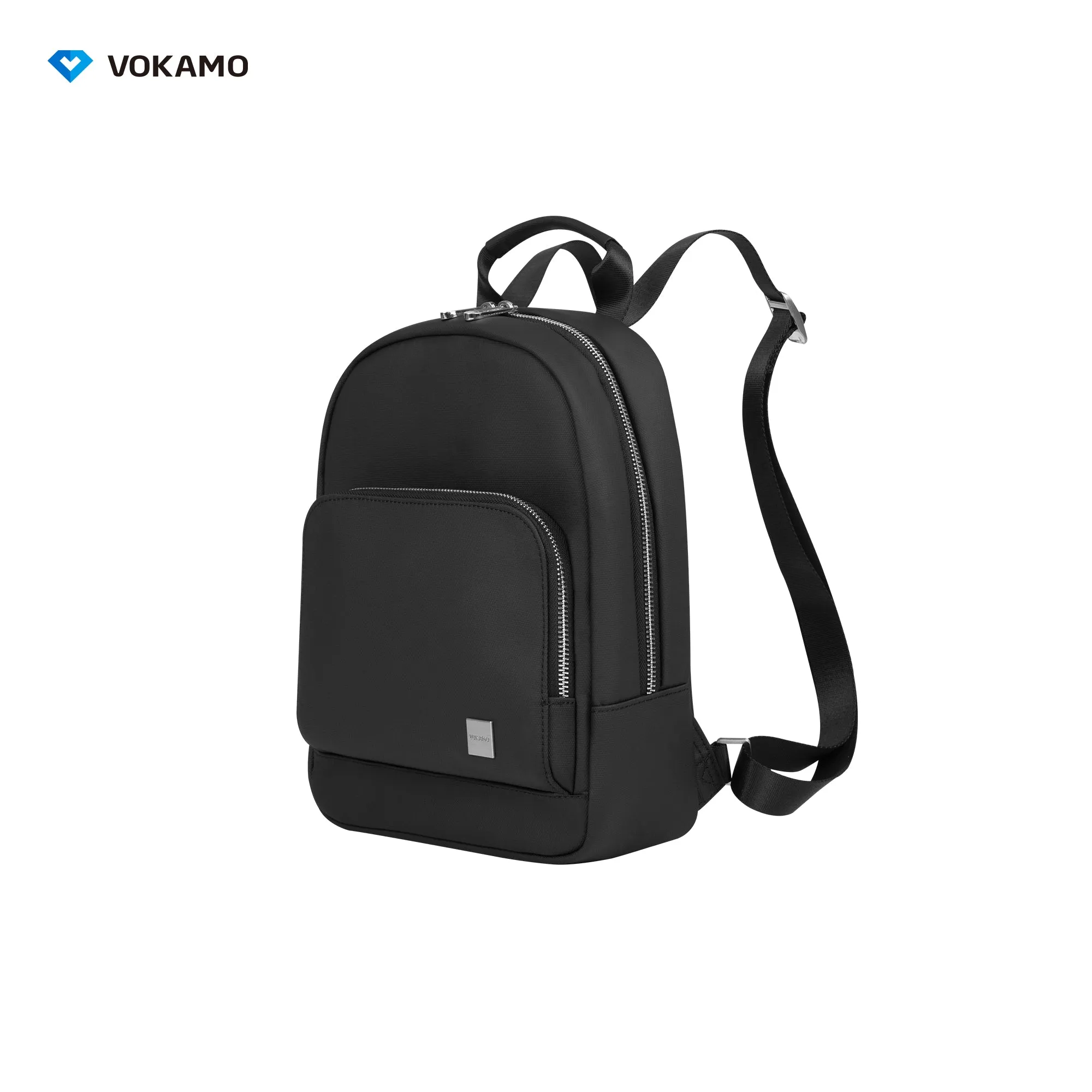 VOKAMO Fashion PU Leather Backpacks Unisex Casual Student Backpack 11 13 Inches